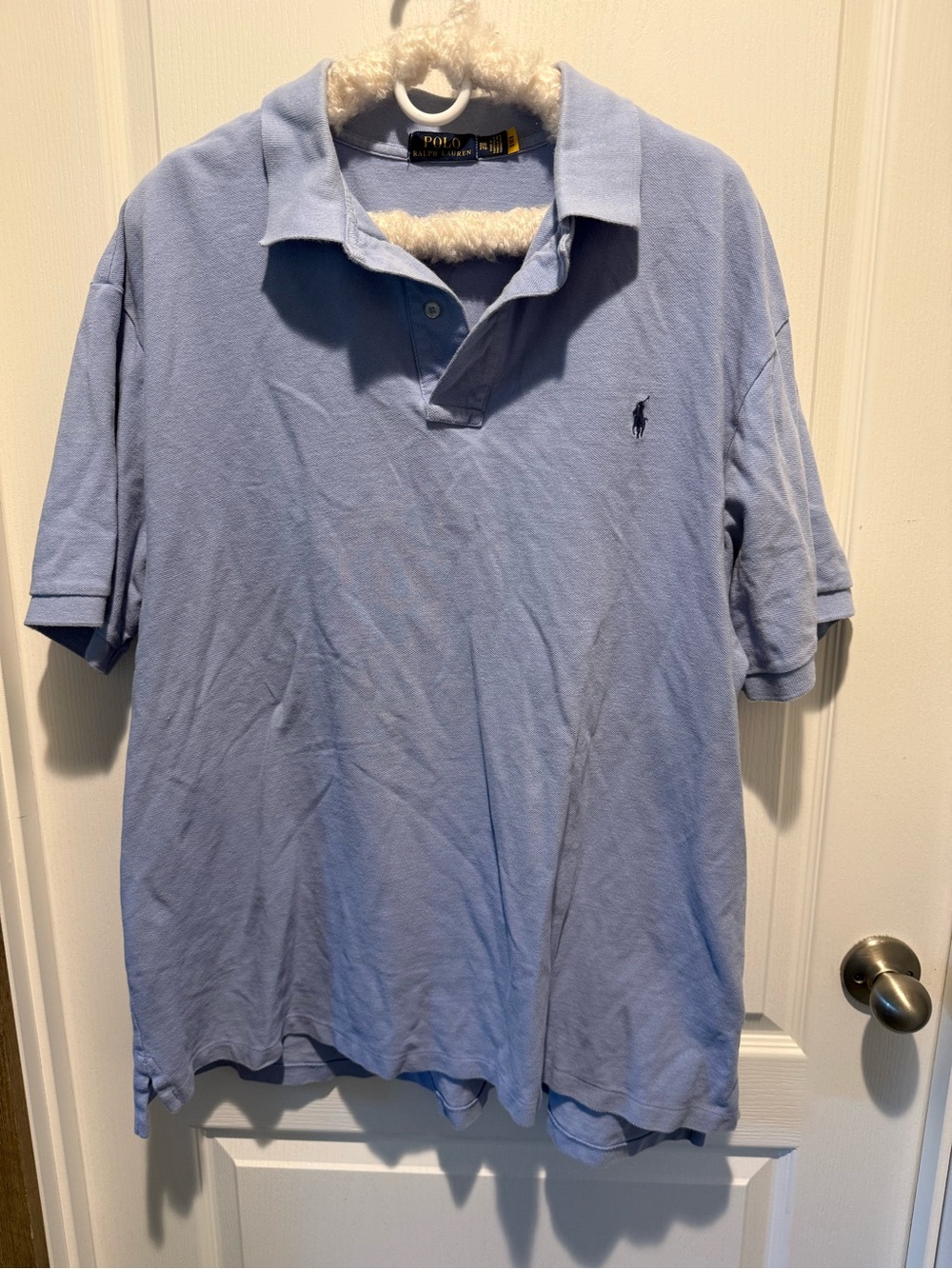 Ralph Lauren Light Blue Men’s Polo with Embroidered Pony 2XL